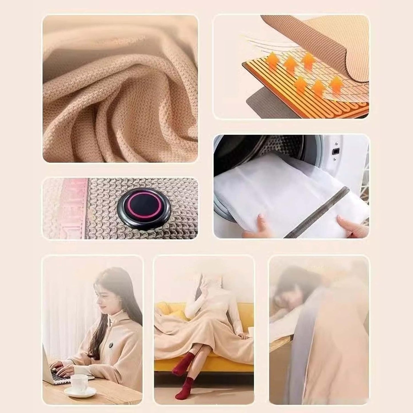 CosyBlanket™ – Couverture chauffante multifonction USB